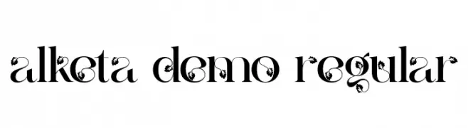 alketa demo regular  Descarca Fonturi Gratis