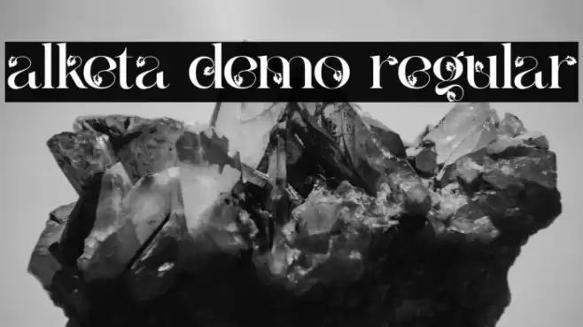 alketa demo regular Font examples