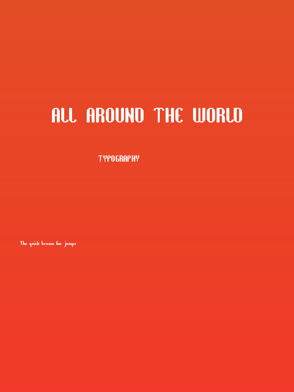 all around the world Poster