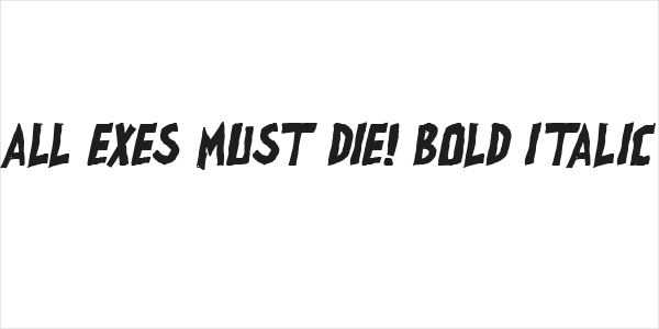 all exes must die! Bold Italic Logo