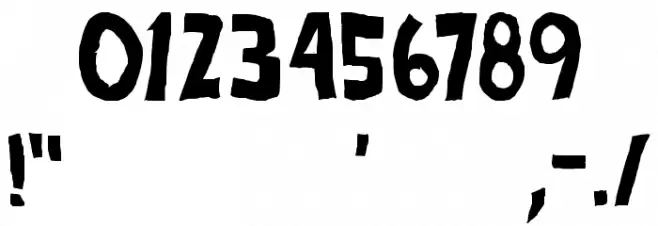 all exes must die! Font OTHER CHARS