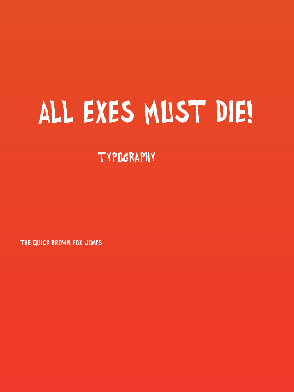 all exes must die! Poster