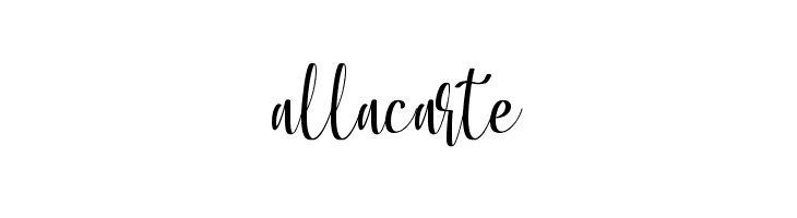 allacarte  नि: शुल्क फ़ॉन्ट्स डाउनलोड