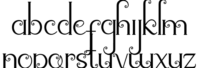 alleha Font LOWERCASE