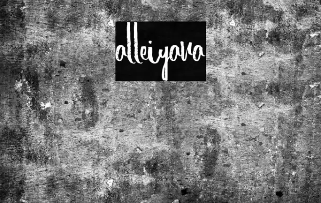 alleiyana Font examples