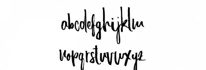 alleiyana خط أحرف صغيرة