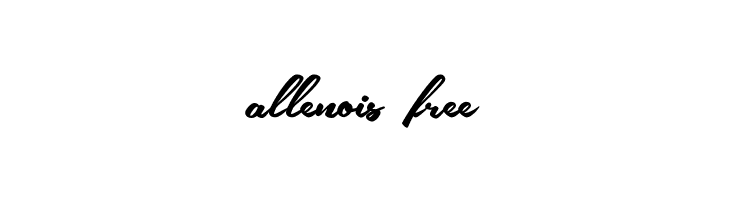 allenois free  Frei Schriftart Herunterladen
