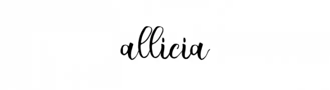 allicia  font caratteri gratis