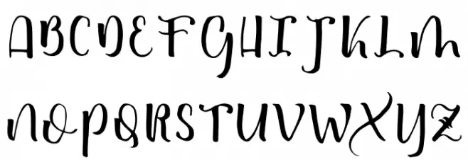 allicia Font UPPERCASE