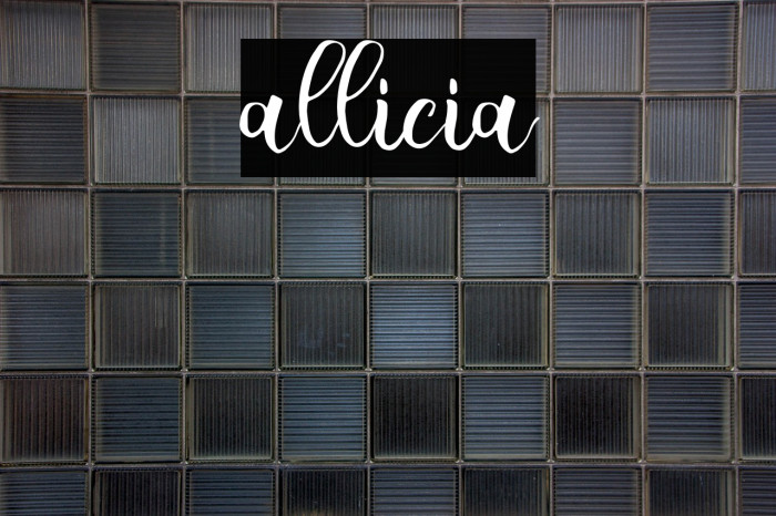 allicia Example 1