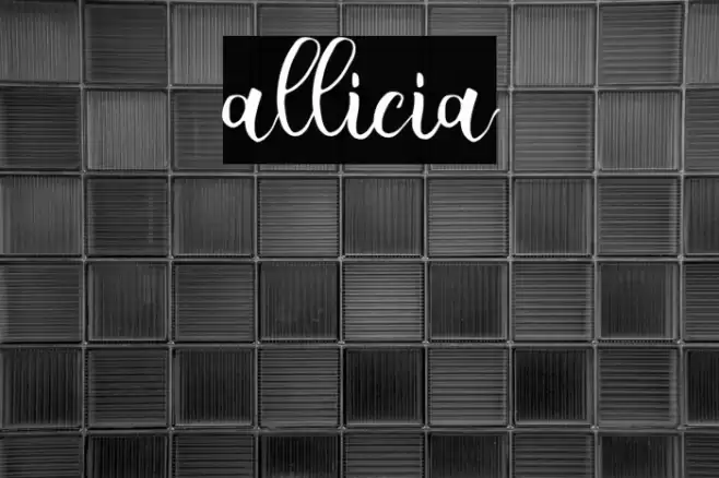 allicia Font examples