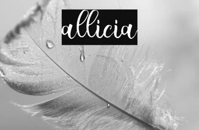 allicia Font examples