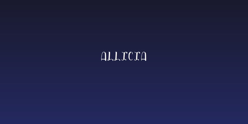 allicia Social Header
