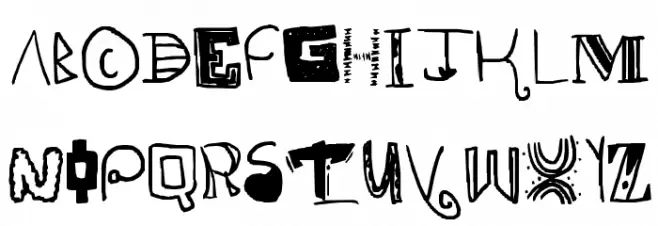 alligator fantastic Schriftart Groß