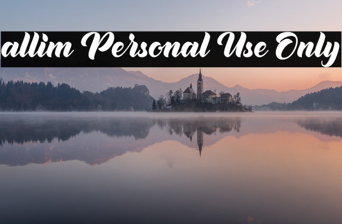 allim Personal Use Only Font examples