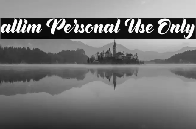 allim Personal Use Only Fuentes examples