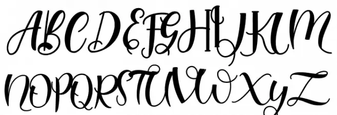 allisa Font UPPERCASE