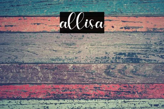 allisa Example 1
