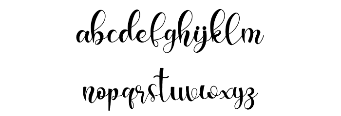 allisa Font LOWERCASE