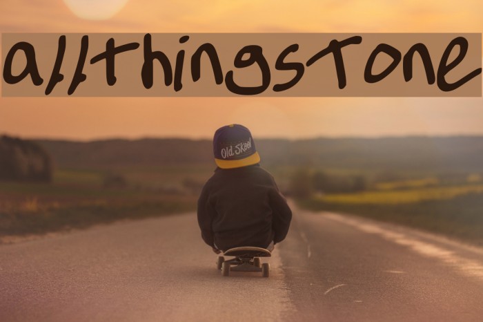 allthingsTone Font examples