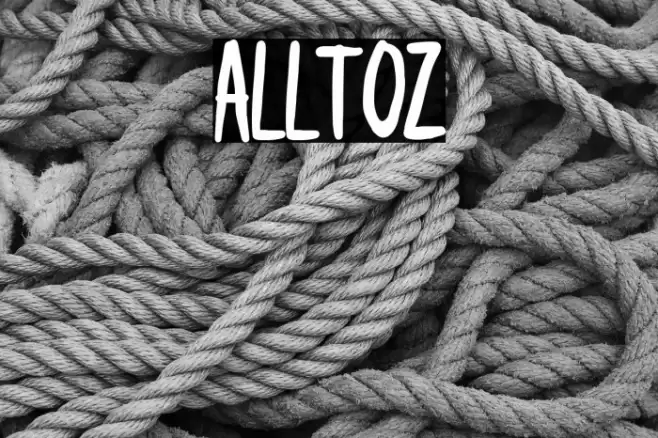 alltoz Font examples