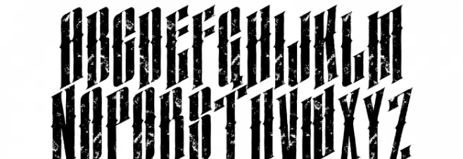 almanacitalicgrunge Шрифта ВЕРХНИЙ