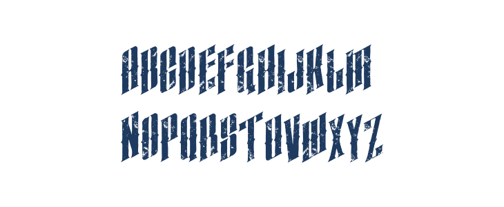 almanacitalicgrunge Lowercase