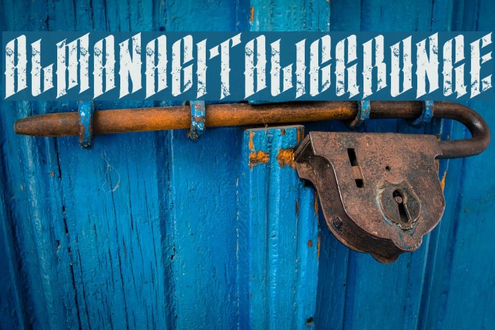 almanacitalicgrunge Example 2