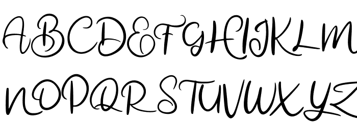 almanak FREE Font UPPERCASE