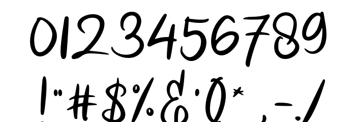 almanakFREE Font OTHER CHARS