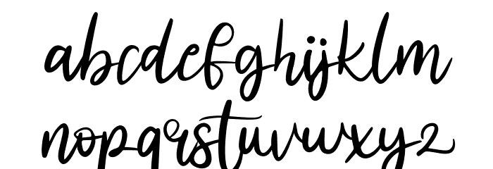 almanakFREE Font LOWERCASE