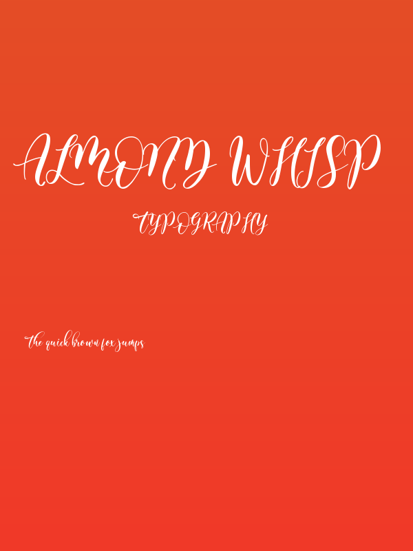 almond whisp Poster