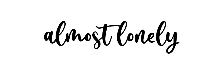 almost lonely Font - FFonts.net