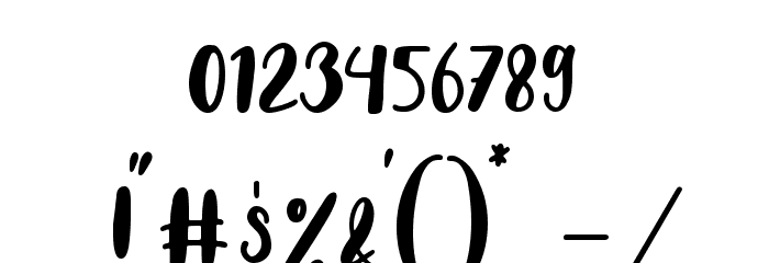 almost lonely Font OTHER CHARS