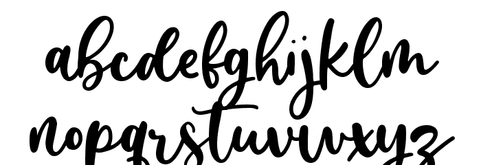 almost lonely Font LOWERCASE