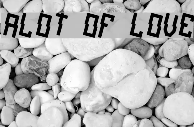 alot of love フォント examples