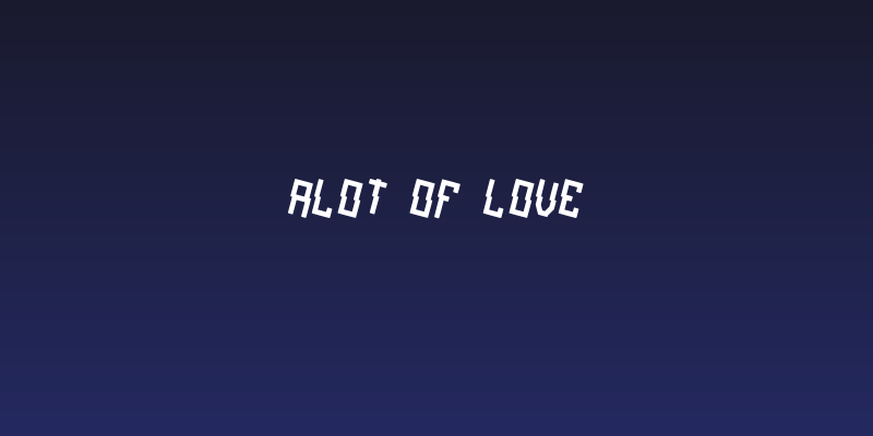 alot of love Social Header