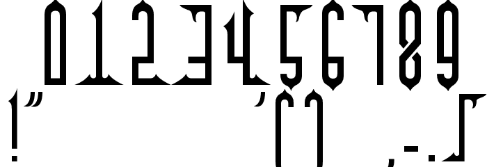 alpha kufi regular Font OTHER CHARS
