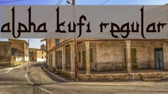 alpha kufi regular Example 3