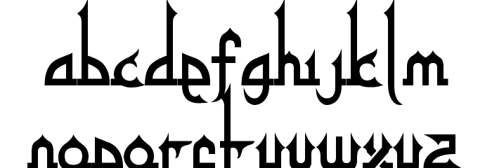 alpha kufi regular Font LOWERCASE