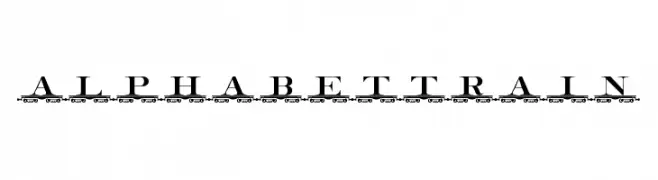 alphabettrain  Fuentes Gratis Descargar