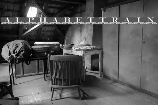 alphabettrain Schriftart examples