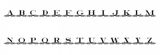 alphabettrain Schriftart Kleinbuchstaben