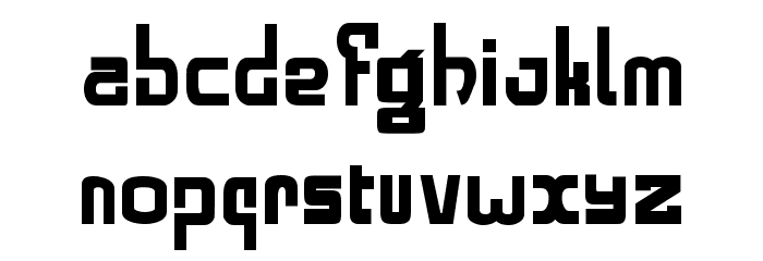alphabold Schriftart Kleinbuchstaben