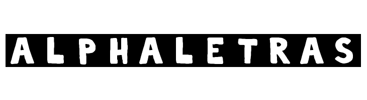 alphaletras Font