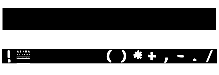 alphaletras Font OTHER CHARS