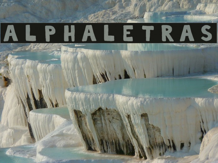 alphaletras Font examples