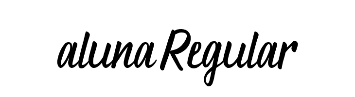 aluna Regular  नि: शुल्क फ़ॉन्ट्स डाउनलोड