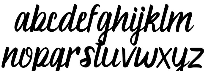 aluna Regular Font LOWERCASE