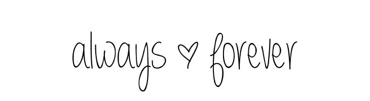 always * forever  baixar fontes gratis